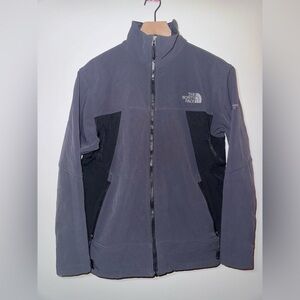 The North Face Summit Series Zip Up Collar Jacket Grey/Black Nylon Size Medium